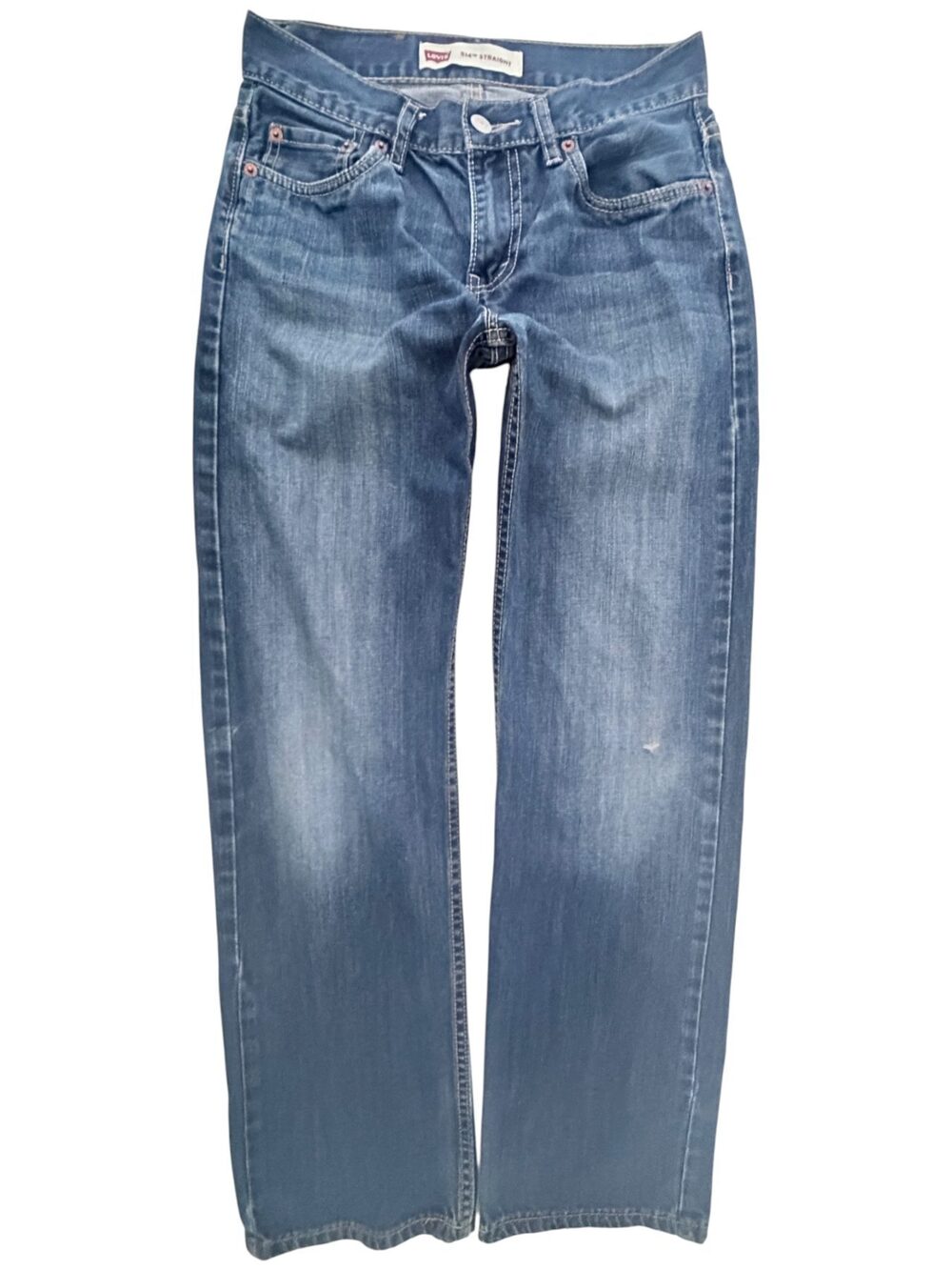 Levi's Blue Five-pocket design 514™ Straight Jeans Cotton Women's 14